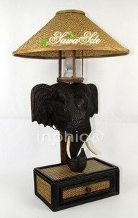 INPHIC-泰國手工大象裝飾燈檯燈夜燈 東南亞風格裝飾擺飾
