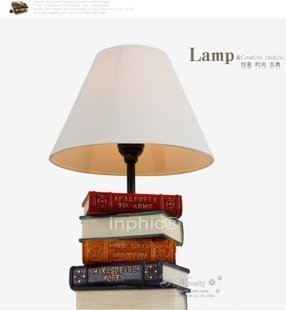 INPHIC-歐式檯燈 藝術個性檯燈新古典檯燈 創意書本書房檯燈