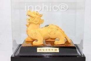 INPHIC-開運 中富貴貔貅 皮休 絨沙金擺件 高檔家居 客廳擺件婚慶