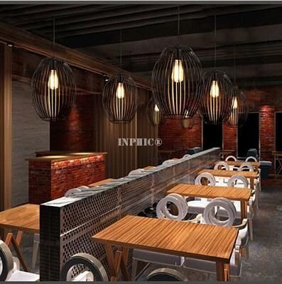 INPHIC-北歐復古簡約鐵藝燈具咖啡廳吧臺臥室客廳餐廳過道火鍋店工業吊燈 B款