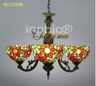 INPHIC-家居歐式鐵藝吊燈蒂凡尼吊燈多頭吊燈 臥室客廳田園燈創意歐式燈