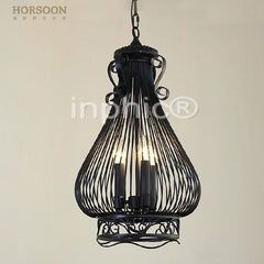 INPHIC-美式鄉村簡約鐵籠鳥籠子餐廳飯廳客廳臥室書房吊燈