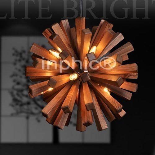 INPHIC-設計師酒店餐廳吊燈餐廳燈簡約客廳燈具臥室飯廳燈木藝吊燈燈具