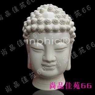 INPHIC-宗教 釋迦牟尼佛祖頭像　陶瓷器工藝品擺飾 祈福保平安佛 教用品
