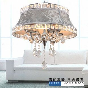 INPHIC-現代簡約水晶布藝術吊燈客廳臥室客房燈具
