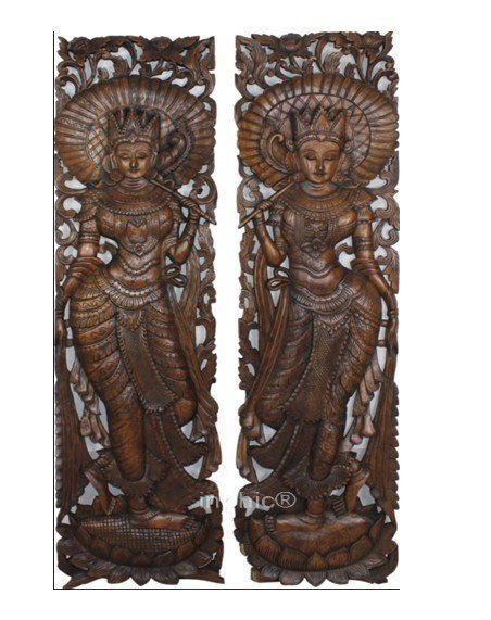 INPHIC-宗教 東南亞 家居飾品 泰國風格 泰式風情 木雕 掛件 泰佛 單塊