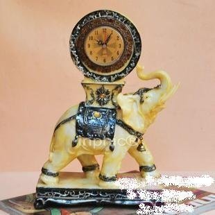 INPHIC-開運 結婚 招財工藝品 家居裝飾擺設飾擺件 吉祥大象座鐘時鐘