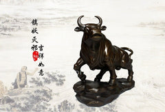 INPHIC-開運 精品開光純銅牛擺件牛氣沖天家居辦公室裝飾工藝品牛開業擺設