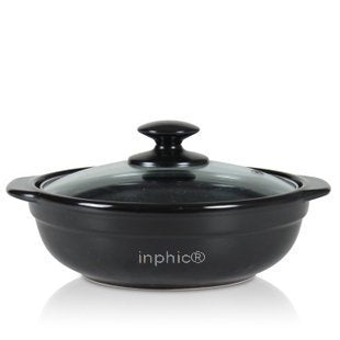 INPHIC-耐高溫陶瓷砂鍋 煲湯湯鍋 韓國沙鍋 煲仔飯平鍋 乾燒不裂