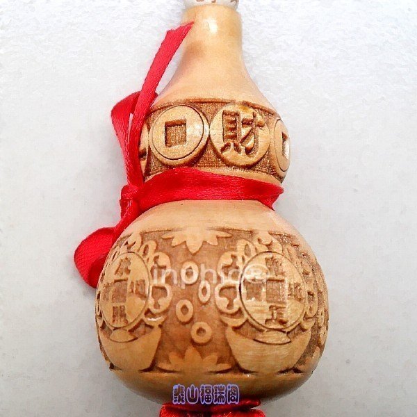 INPHIC-開光招財進寶桃木葫蘆掛件 掛飾 招財聚財 納福助運 避邪化煞