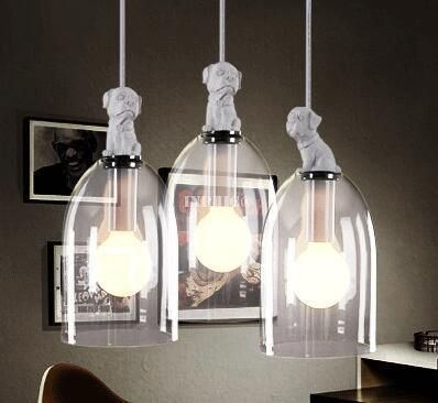 INPHIC-復古餐廳吧臺美式鄉村歐式田園創意兒童房燈 小狗吊燈