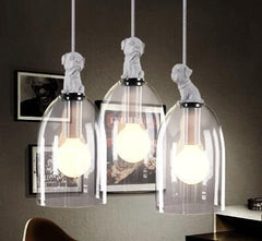 INPHIC-復古餐廳吧臺美式鄉村歐式田園創意兒童房燈 小狗吊燈