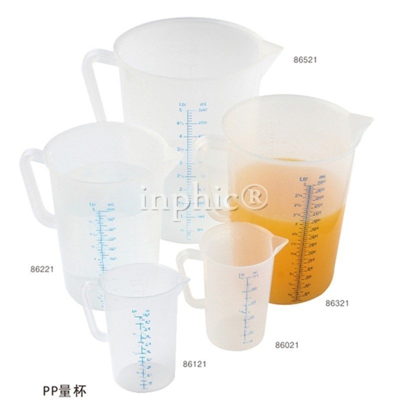 INPHIC-PC量杯 塑膠水杯 果汁杯 帶柄帶刻度量杯 多種規格