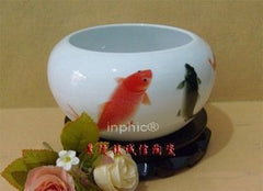 INPHIC-景德鎮瓷器工藝品 年年有餘 薄胎藝術陶瓷大筆洗 金魚缸 文房四寶