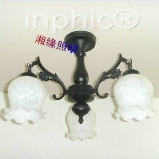 INPHIC-吸頂燈 餐廳燈 客廳燈 歐式半吸頂燈 現代簡地中海燈飾 調節玻璃