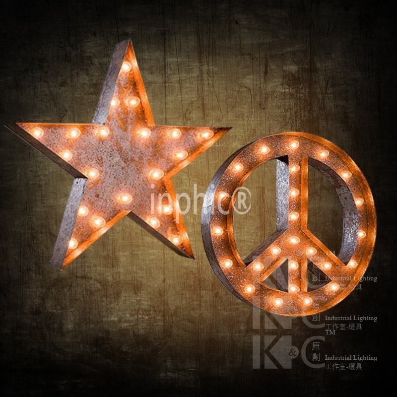 INPHIC-高檔壁燈 訂製 24個字母壁燈 看板字母壁燈 酒店工程燈