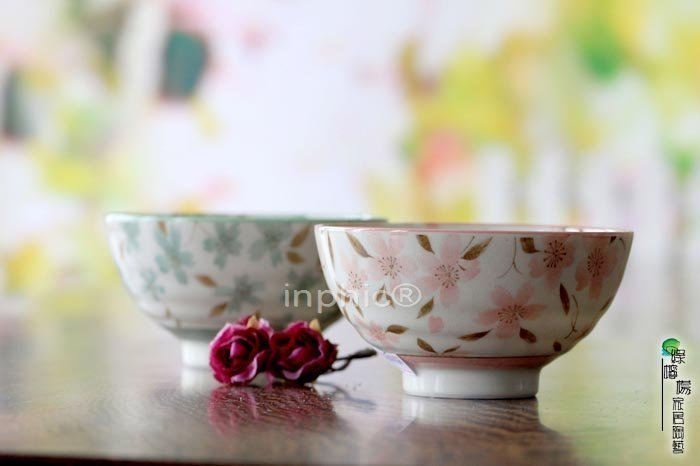 INPHIC-陶瓷餐具飯碗 米飯碗 瓷碗 碗 櫻花碗二色可選