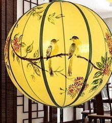 INPHIC-中式手繪吊燈 圓形燈籠 鳥巢燈餐廳樓道燈具 酒店茶樓會所工程燈