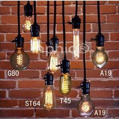 INPHIC-愛迪生燈泡吊燈煙火復古餐廳酒吧臺服裝咖啡店燈泡 鋁殼燈頭