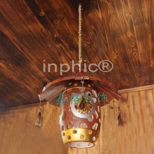 INPHIC-中式復古實木陶瓷吊燈田園風格吊燈餐廳燈陽檯燈走道燈吧檯燈具
