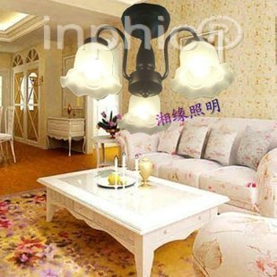 INPHIC-吸頂燈 餐廳燈 三頭燈 餐廳3頭吊燈 歐式照明田園燈 客廳燈
