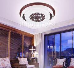 INPHIC-現代簡約中式壓克力臥室吸頂燈 木藝燈客廳燈餐廳燈書房燈飾燈具