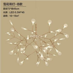 INPHIC-螢火蟲吊燈大氣臥室雪花片樹形吊燈客廳燈具溫馨櫻花led吊燈 B款