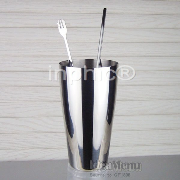 INPHIC-加厚不鏽鋼奶昔杯 調酒杯 調酒器 奶昔機通用 鋼杯練習瓶(4個)