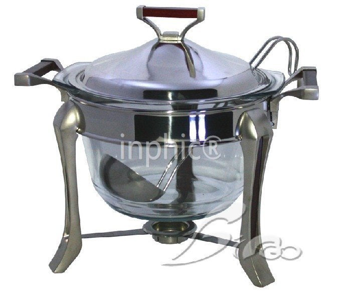 INPHIC-不鏽鋼自助餐爐|自助餐汁爐|圓形紅木透視玻璃湯爐自助餐速食設備
