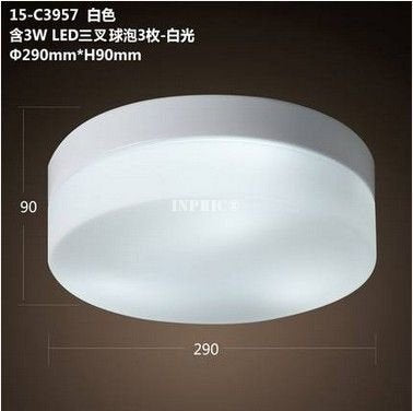 INPHIC-燈具日式現代簡約木紋書房臥室走廊玄關陽臺過道led圓形吸頂燈 4號