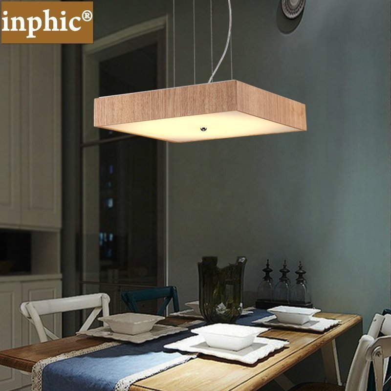 INPHIC-北歐吊燈客廳 現代簡約大氣書房燈臥室燈創意中式實木led吊燈餐廳 一頭