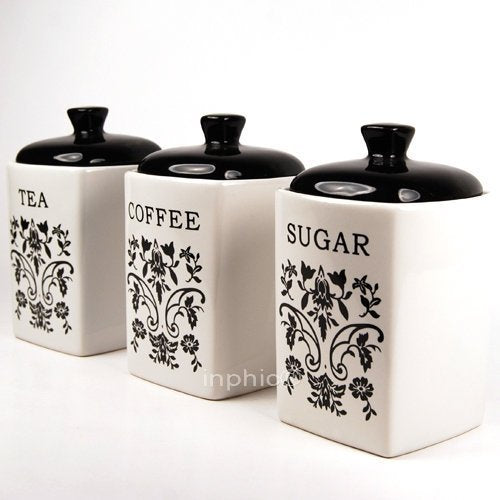 INPHIC-廚房用具調味罐五穀雜糧密封罐咖啡陶瓷罐套裝廚房裝飾品擺設