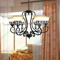 INPHIC-復古復古鐵藝吊燈客廳餐廳工程個性六頭6頭燈飾燈具歐式簡約