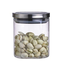 INPHIC-玻璃密封罐茶葉罐儲物罐600ml 不鏽鋼蓋子