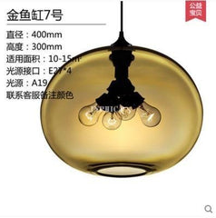 INPHIC-復古簡約餐廳吧臺咖啡廳燈具北歐酒吧創意金魚缸玻璃吊燈 7號