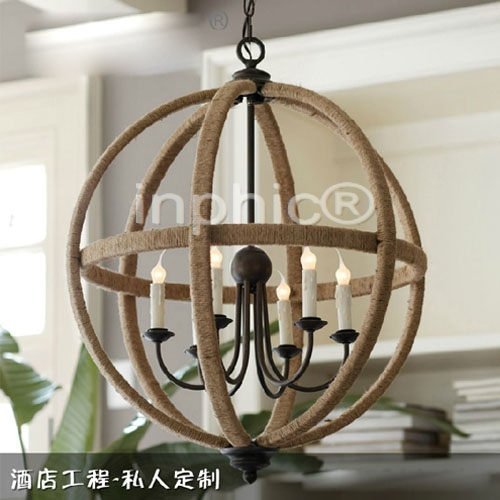 INPHIC-美式鄉村藝術麻客廳餐廳臥室大吊燈