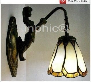 INPHIC-歐式美人魚壁燈 簡約米蘭 古典壁燈具 簡約彩色玻璃燈飾
