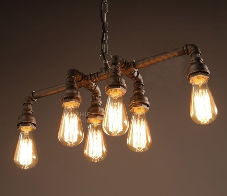 INPHIC-Loft復古簡約特色工業風個性水管吊燈餐廳吧臺酒吧吊燈具