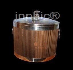 INPHIC-黑木鋼邊味盅桶 木桶飯 蒸飯木桶 木飯桶18CM