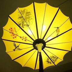 INPHIC-中式吊燈 手繪古典風 國畫藝術宮燈 酒店會所手繪燈籠 工程非標燈