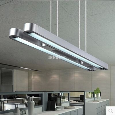 INPHIC-創意咖啡廳直尺吊燈 餐廳吧臺房間工業辦公室單雙管吊燈燈具 雙管90cm吊燈2