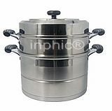 INPHIC-原裝立廚二層蒸鍋複底附蒸籠蒸鍋24-30cm無磁