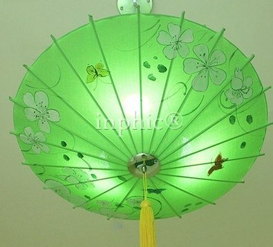 INPHIC-中式雨傘吊燈國畫手繪 臥室餐廳書房 棋牌燈 茶樓會所燈具