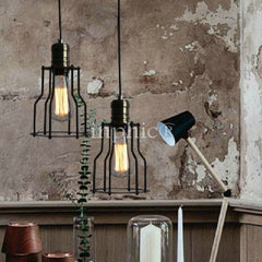 INPHIC-美式鄉村工業復古 餐廳吧臺餐廳鐵架子吊燈