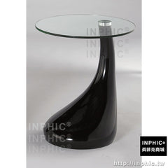 INPHIC-阿奇爾玻璃紅色小圓几 小茶几 咖啡桌 書桌 邊桌-IABF004104A