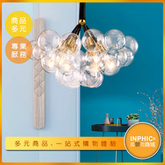 INPHIC-6頭20球透明泡泡玻璃球LED吊燈-IAJG00410BA